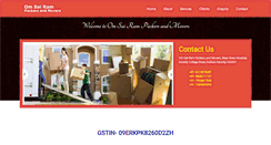 Desktop Screenshot of omsairampackersandmovers.com